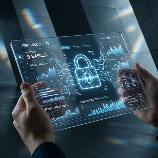 Secure fintech analytics interface illustrating fraud detection and modern digital payments infrastructure.